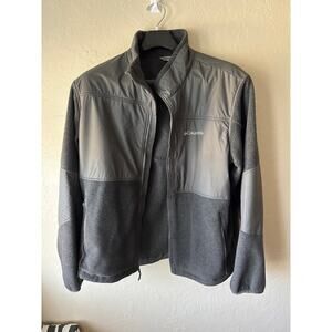 Men's Columbia Gray Fleece Jacket Size XXL